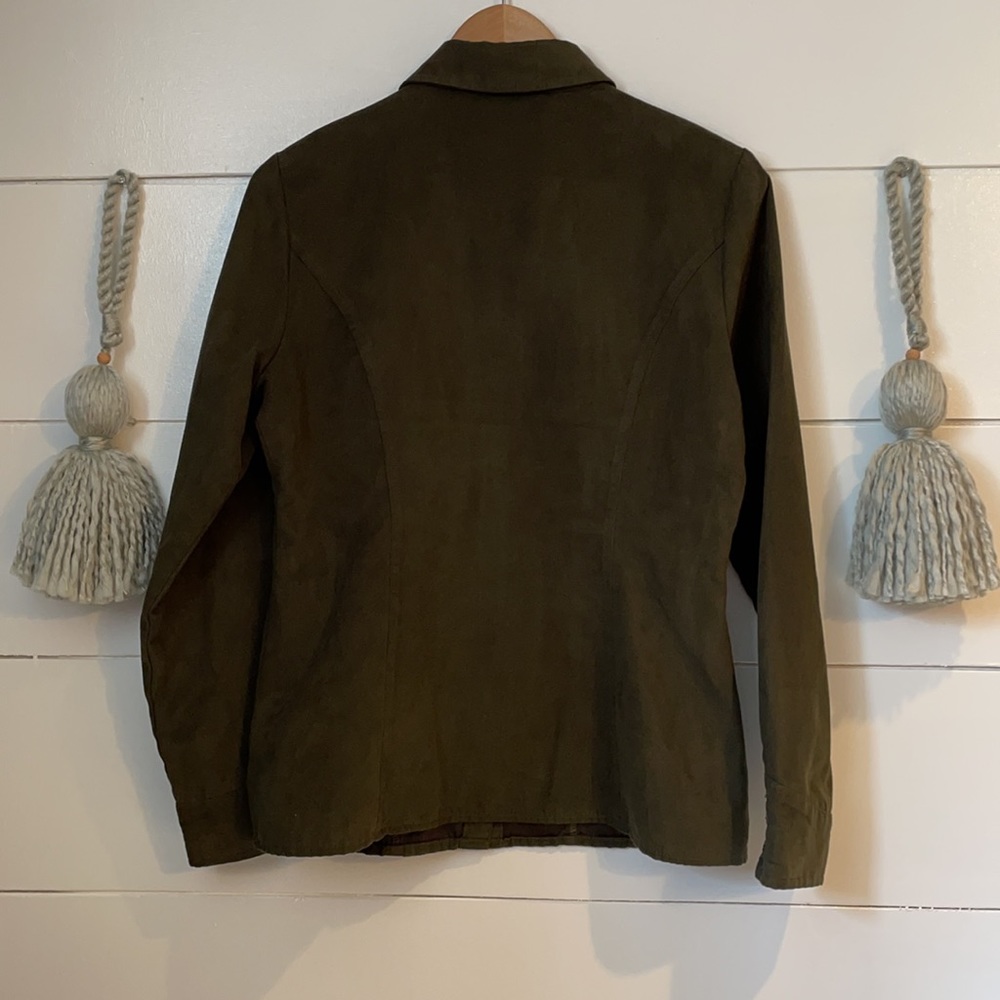 Faux Suede Button-up - Picture 2 of 9